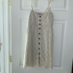 Boho Fit & Flare Dres With Button Detail